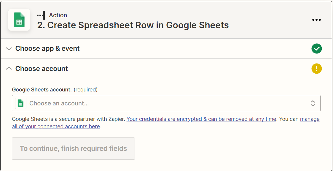 Sign in to Google Sheets