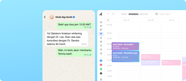 Konsultasi pemutihan gigi dijadwalkan di klinik gigi