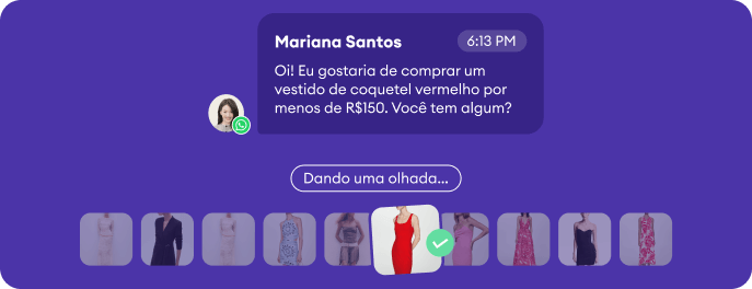 Tela ilustrativa da Kommo mostrando recursos de agente de IA