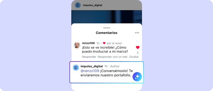 IA responde comentario en redes sociales automáticamente