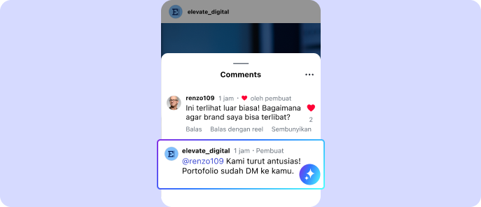 AI membalas komentar media sosial