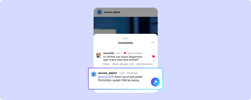 AI membalas komentar media sosial