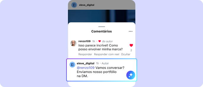 IA responde comentário em redes sociais automaticamente