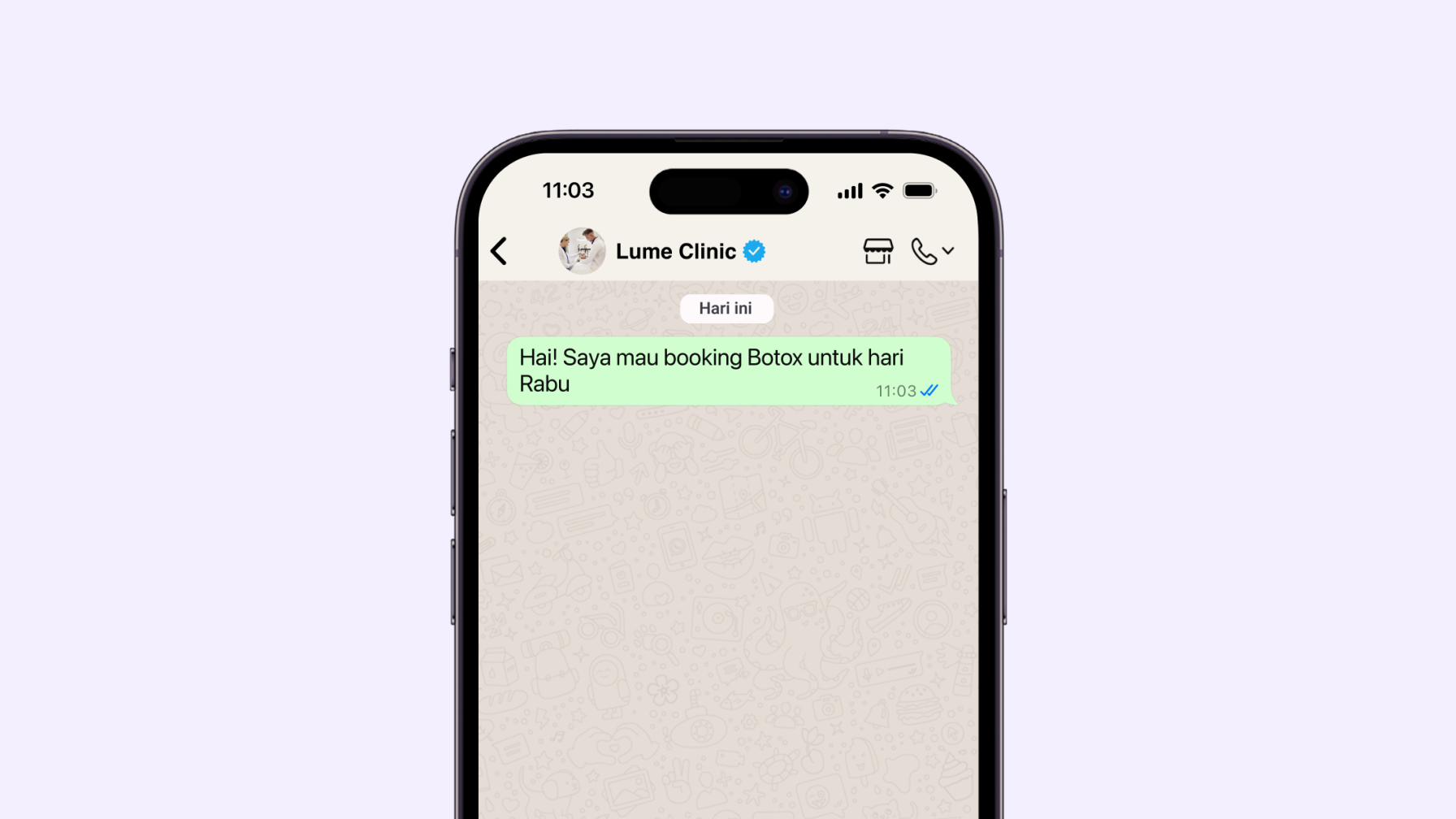 AI mengganti bahasa ke Spanyol di inbox