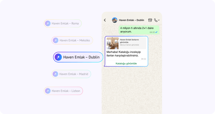 AI asistanının bütçeye uygun mülk bulup satın alma sürecini sürdürmek için ödeme bağlantısı göndermesi