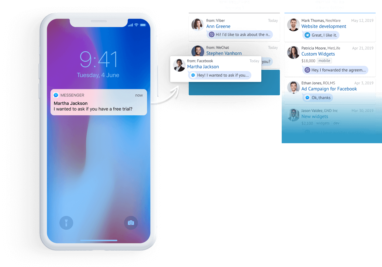Automatically grab leads from all your sources into a single unified inbox 